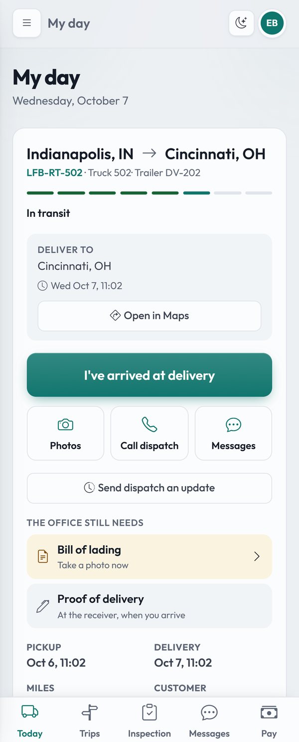 Haularo · AI TMS for trucking: dispatch, driver app and invoicing
